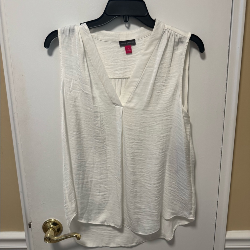 White Sleeveless Top by Vince Camuto